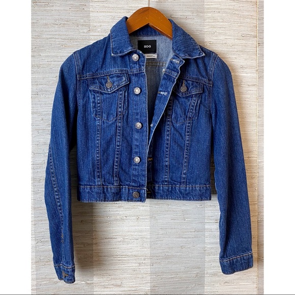 URBAN OUTFITTERS Shrunken Denim Trucker Jacket XS - Picture 2 of 5